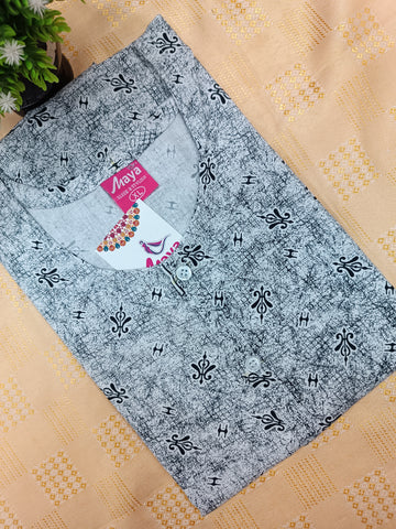 Full Open Cotton Nighty for Women – Front Button Nightwear