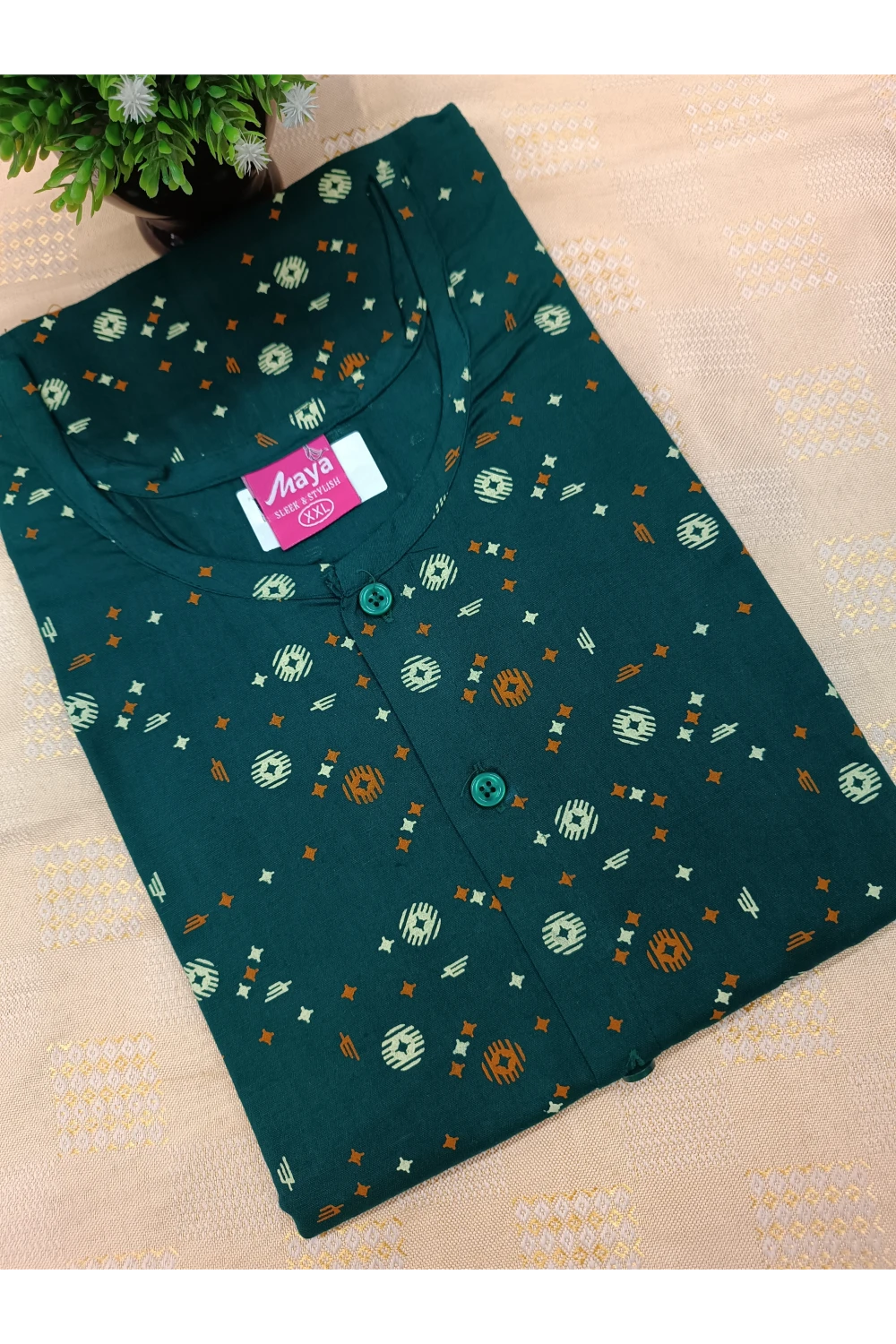 Full Open Cotton Nighty for Women – Front Button Nightwear