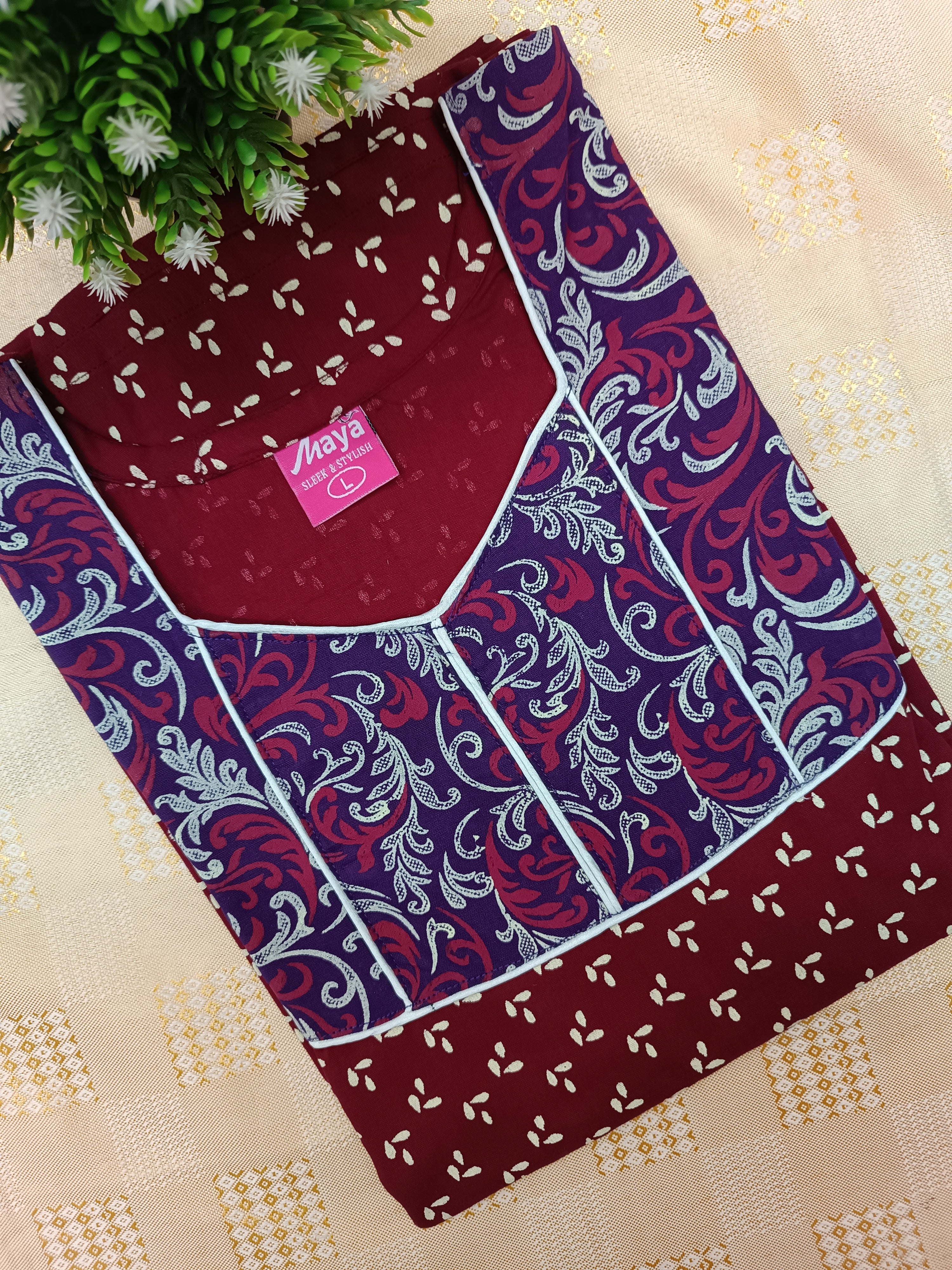 Pure Cotton Nighty for Women – Soft & Comfortable