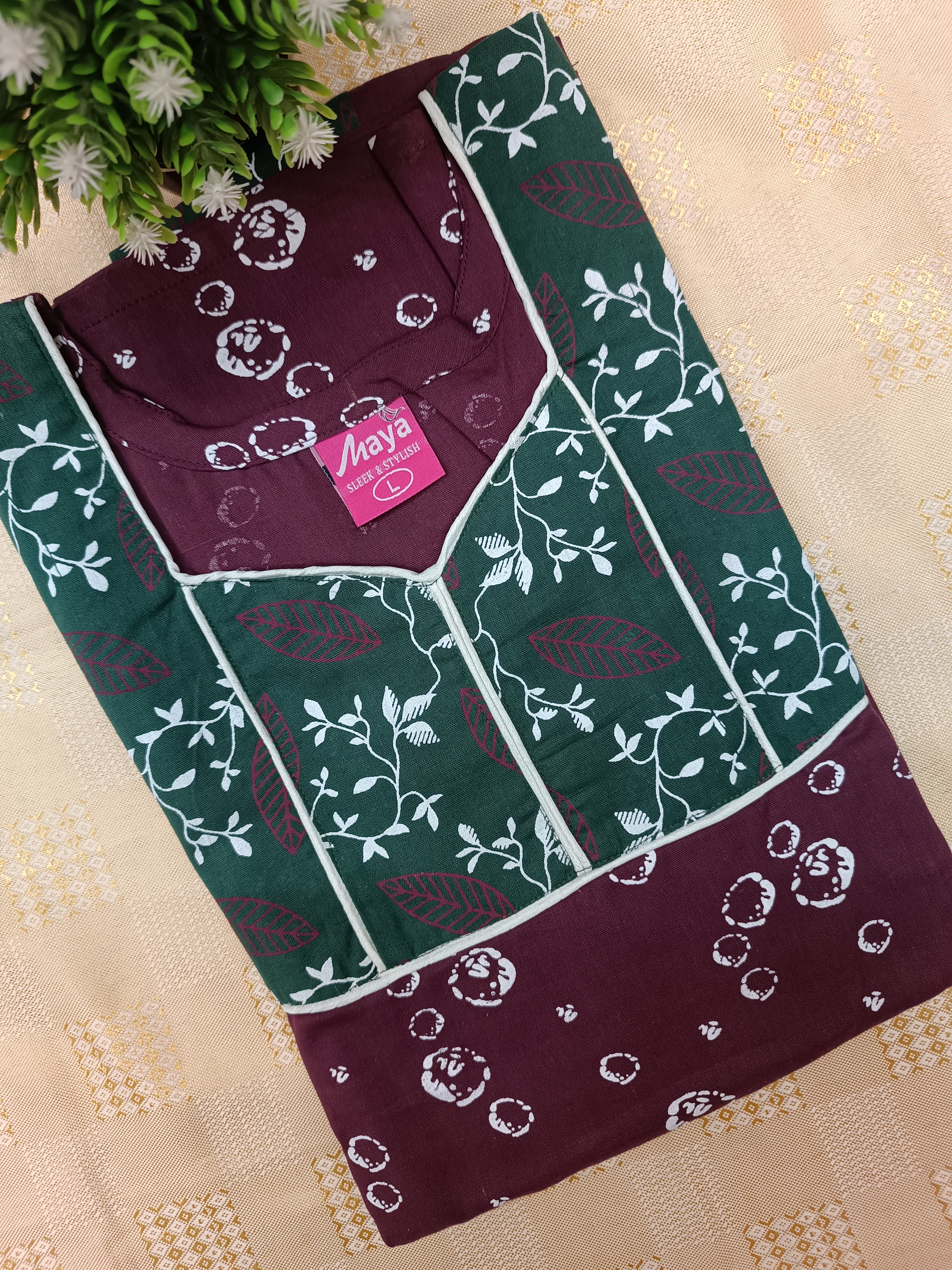 Pure Cotton Nighty for Women – Soft & Comfortable