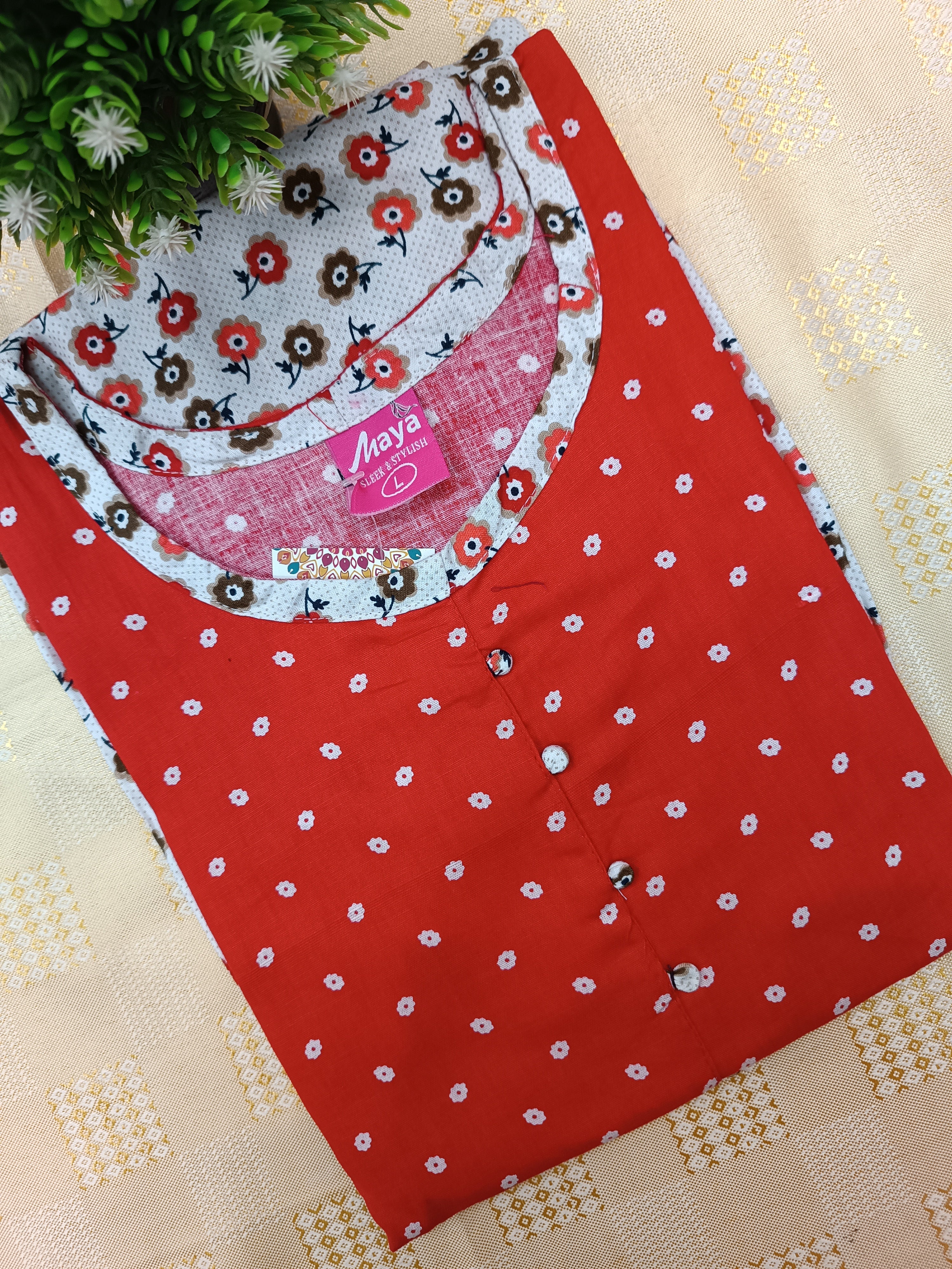 Lightweight Frock Style Cotton Nighty