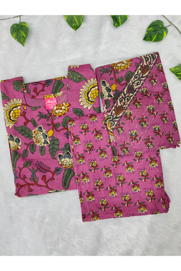 Graceful Cotton Printed Salwar Suit with Shawl – Casual & Festive Wear
