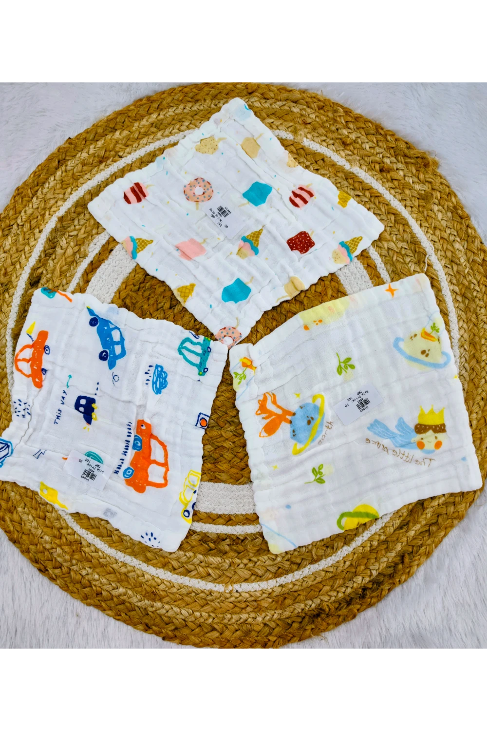 Muslin Wipes (Pack of 3)