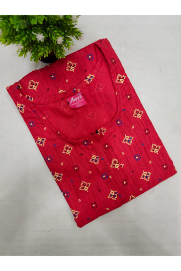 Feeding-Friendly Cotton Nighty with Long Zip