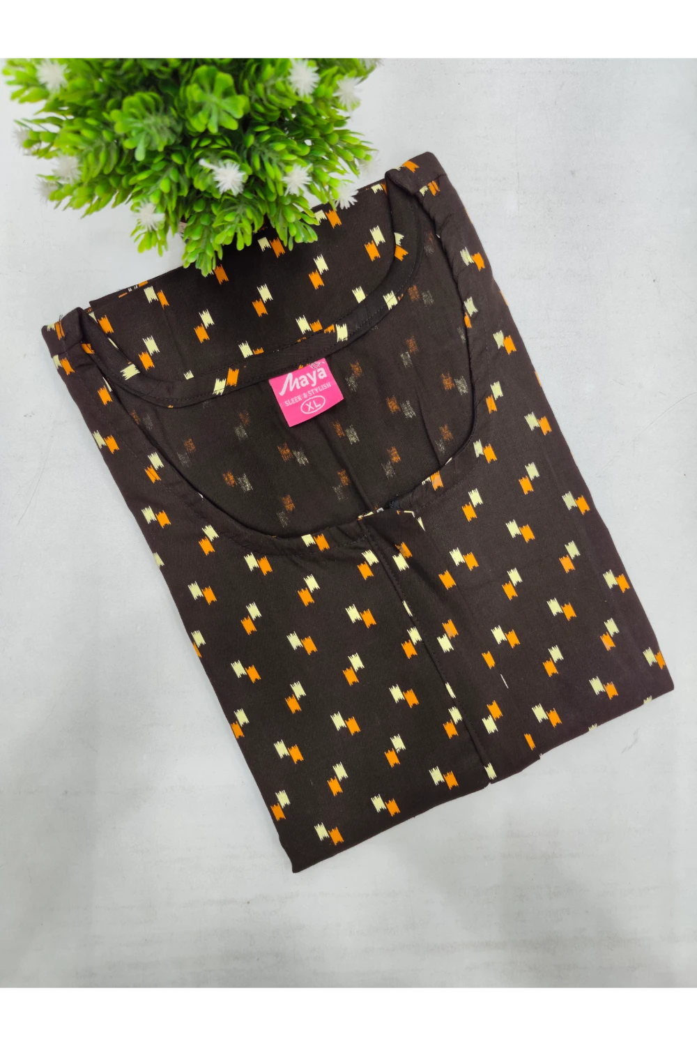 Feeding-Friendly Cotton Nighty with Long Zip