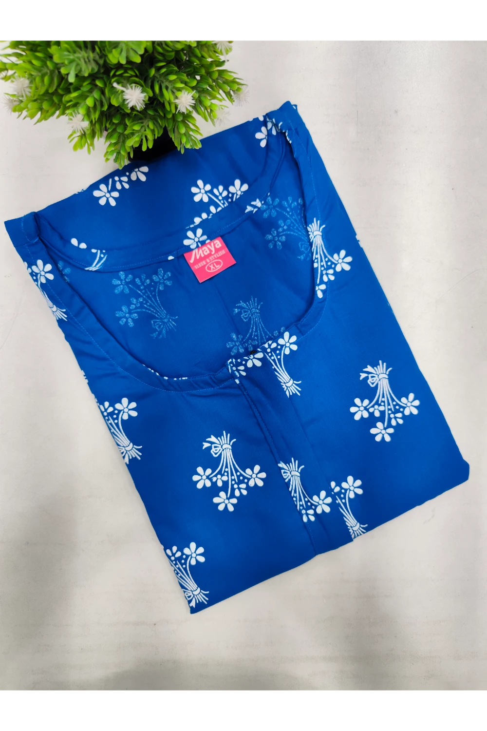 Feeding-Friendly Cotton Nighty with Long Zip