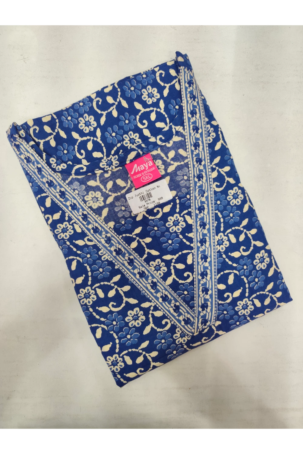Premium V-Neck Cotton Frock for Women – Breathable & Skin-Friendly
