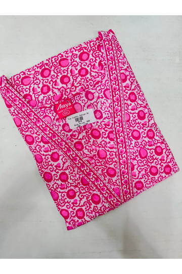 Premium V-Neck Cotton Frock for Women – Breathable & Skin-Friendly
