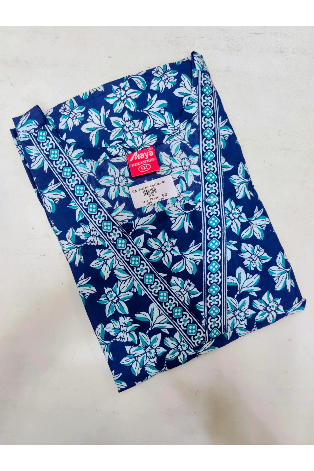 Premium V-Neck Cotton Frock for Women – Breathable & Skin-Friendly