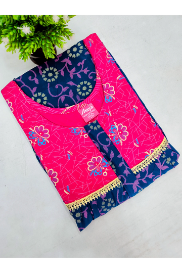 Elegant Zip-Front Pure Cotton Nighty