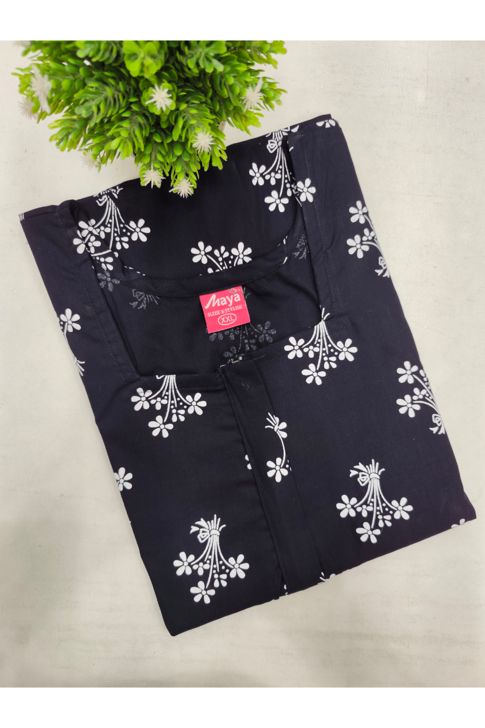Elegant Zip-Front Pure Cotton Nighty