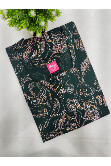Elegant Zip-Front Pure Cotton Nighty
