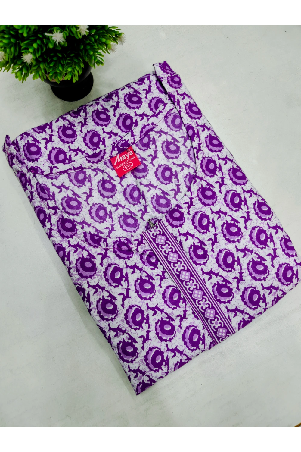 Elegant Zip Nighty – Jyothi Cotton Breeze