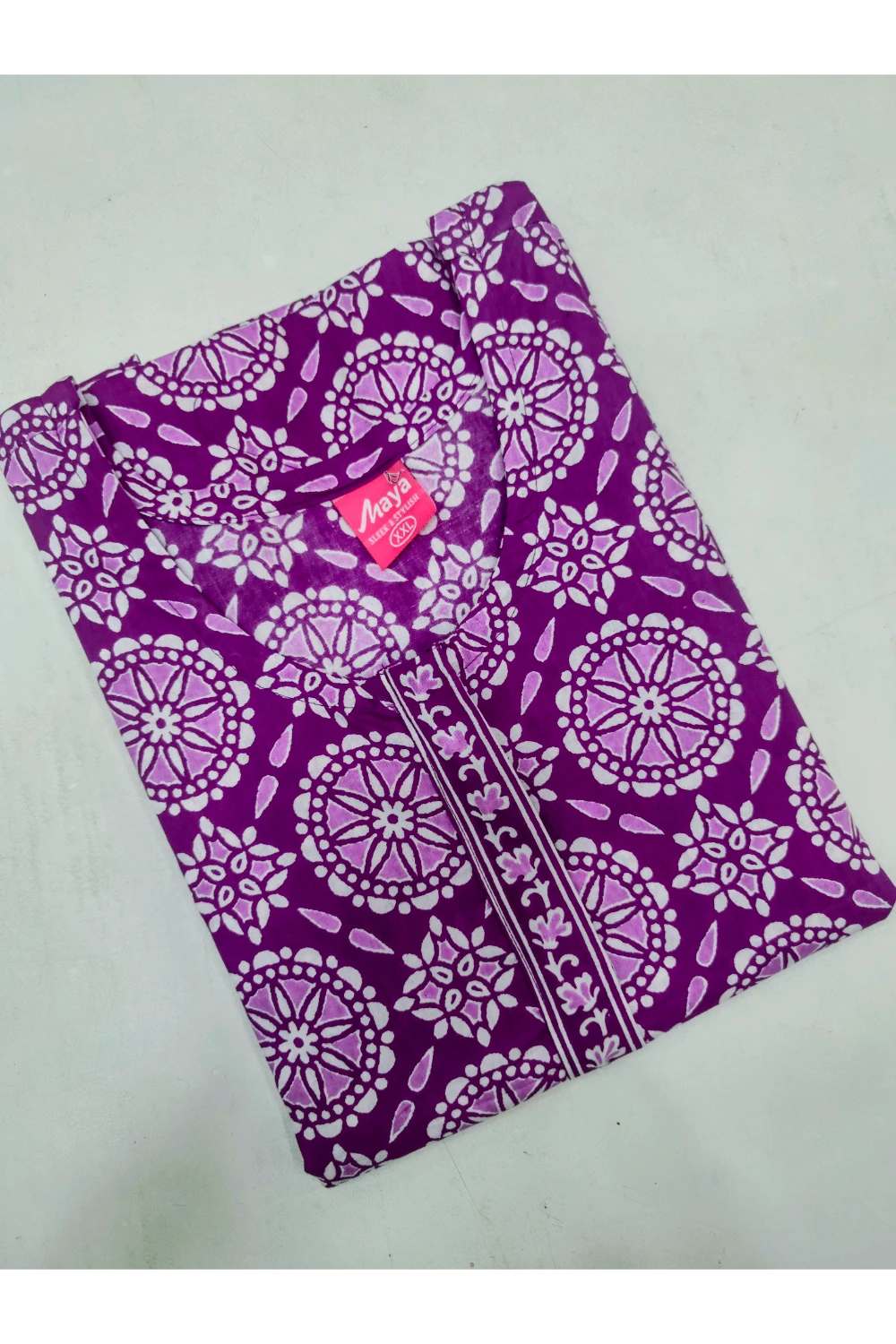 Elegant Zip Nighty – Jyothi Cotton Breeze