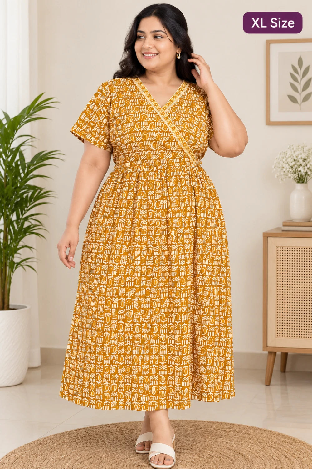 Zipless Pure Cotton Nighty for Women – Soft & Comfortable Wear (Copy)