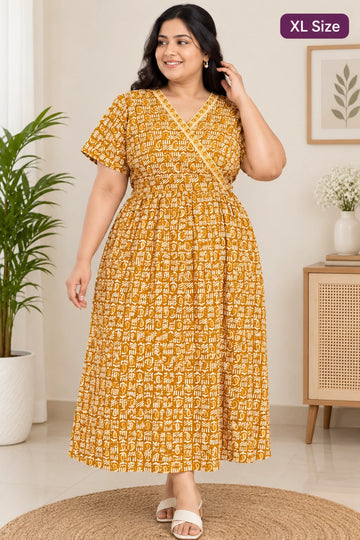 Zipless Pure Cotton Nighty for Women – Soft & Comfortable Wear (Copy)
