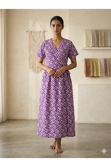 Zipless Pure Cotton Nighty for Women – Soft & Comfortable Wear