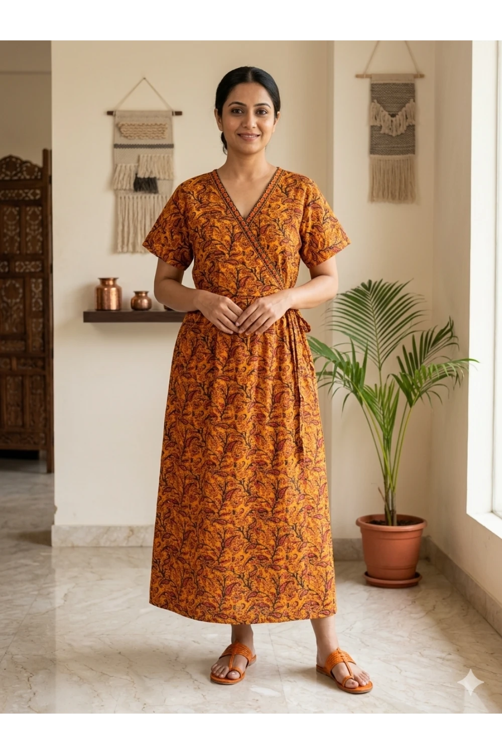 Zipless Pure Cotton Nighty for Women – Soft & Comfortable Wear