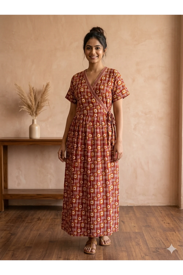 Zipless Pure Cotton Nighty for Women – Soft & Comfortable Wear